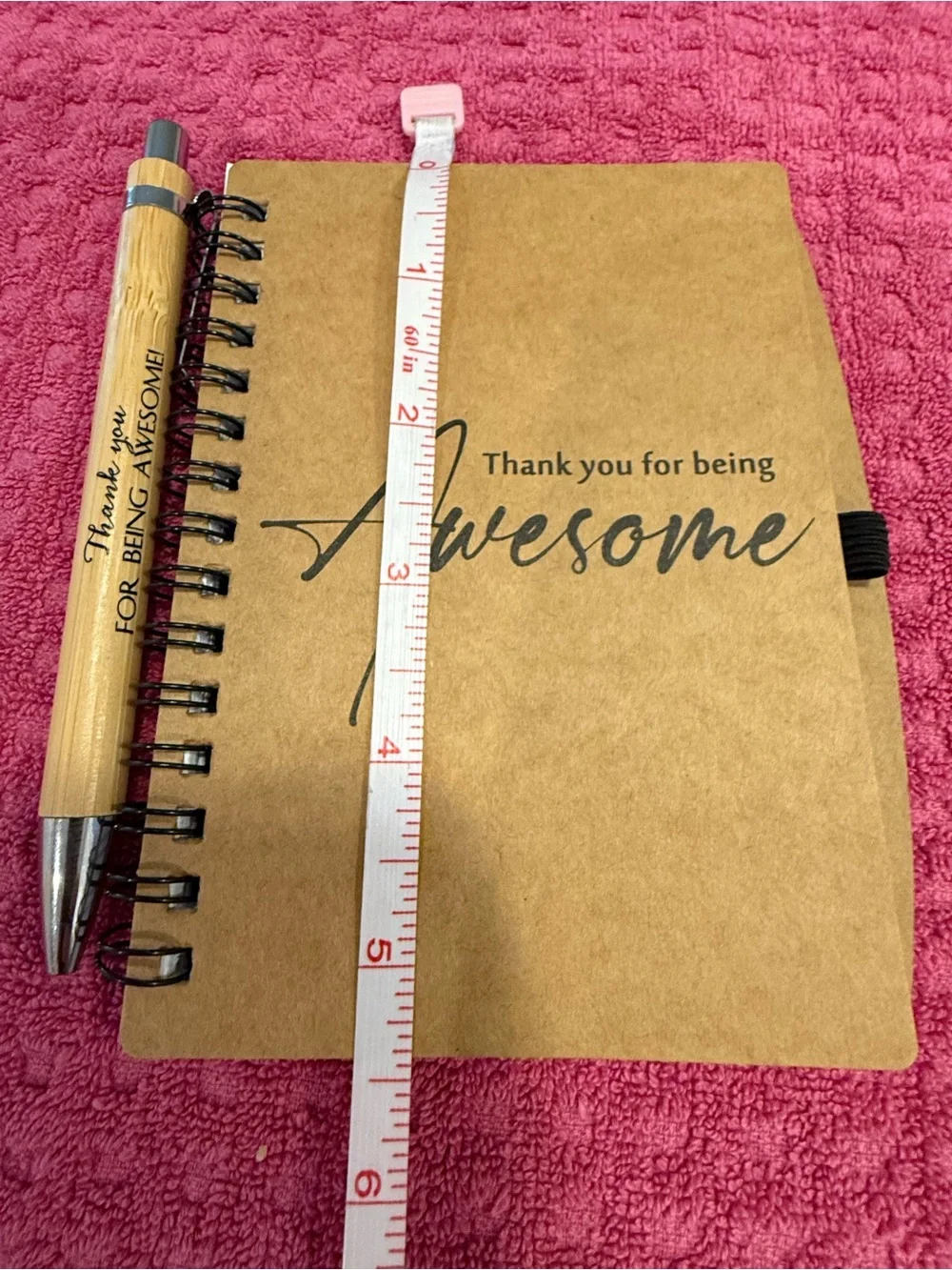 Spiral calendar note task notebook pen set inspiration quote gift
